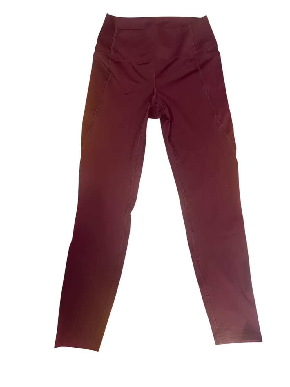 Mono B High-Waist Burgundy Plum Leggings with side pockets Size L